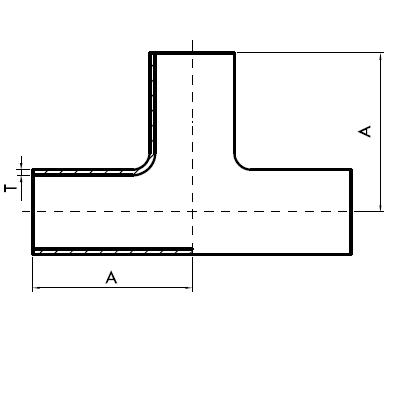 DT-4.1.2-1 (DT9), Equal Tee Weld Ended