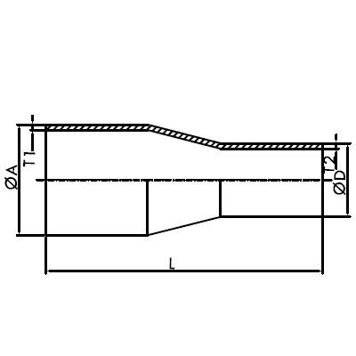 DT-4.1.3-1 (a), Concentric Reducer Weld Ended